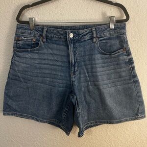 American Eagle Outfitters High-Rise Blue Denim Cutoff Shorts